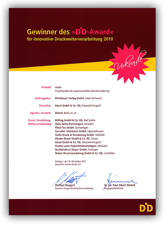 Gewinner des "DD-Award" 