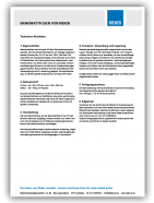 Nanomattfolien Technische Richtlinien