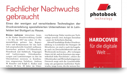 Fachlicher Nachwuchs gebraucht