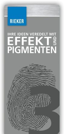 RIEKER Druckveredelung Fächer Effekt und Pigmente