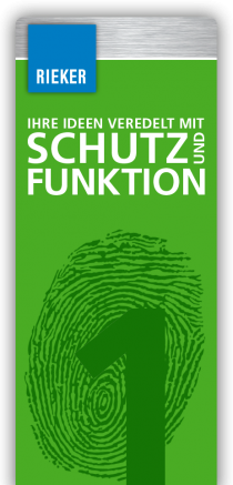 RIEKER Druckveredelung Fächer Schutz und Funktion