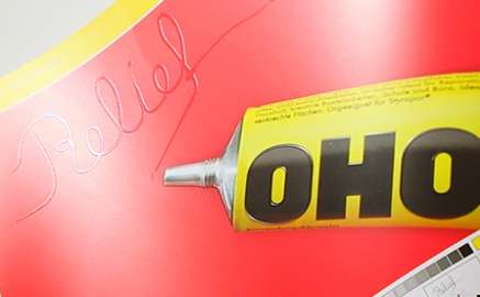 Relieflack matt im Siebdruck - 2.05