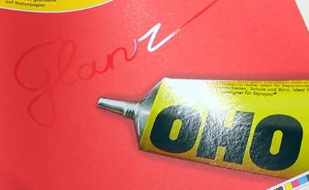 Konturlack glänzend auf Naturpapier im Siebdruck - 2.08