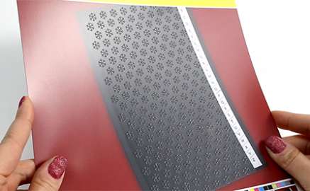 Strukturlack Schaum im Siebdruck - 2.12